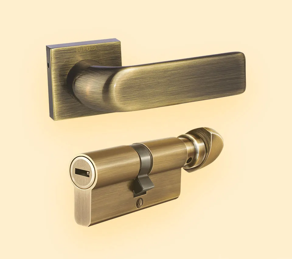 Bathroom Door Lock: Europa Cylindrical Lock with 7 Yrs Warranty